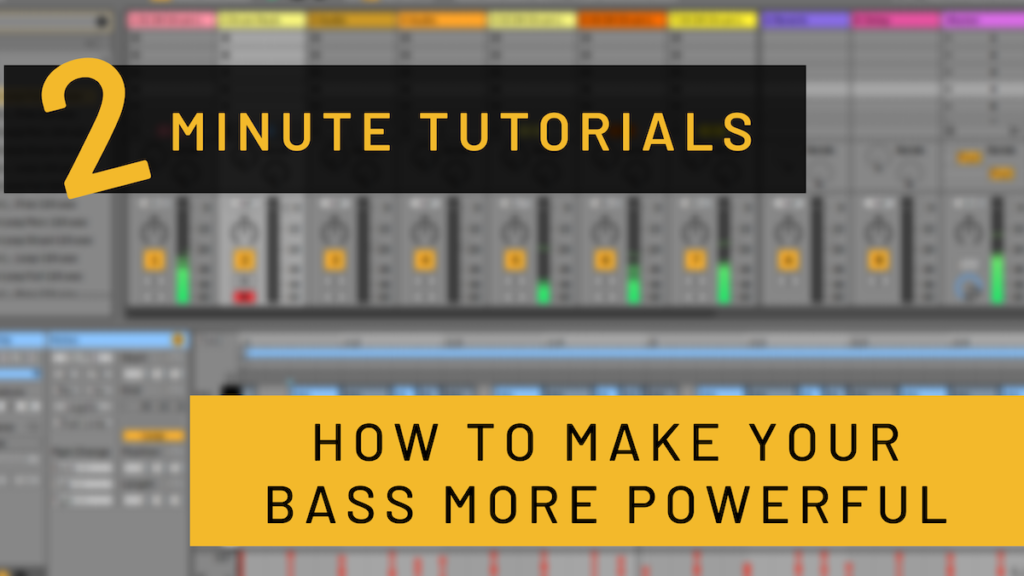 2 minute tutorials from dowden how to make your bass more powerful